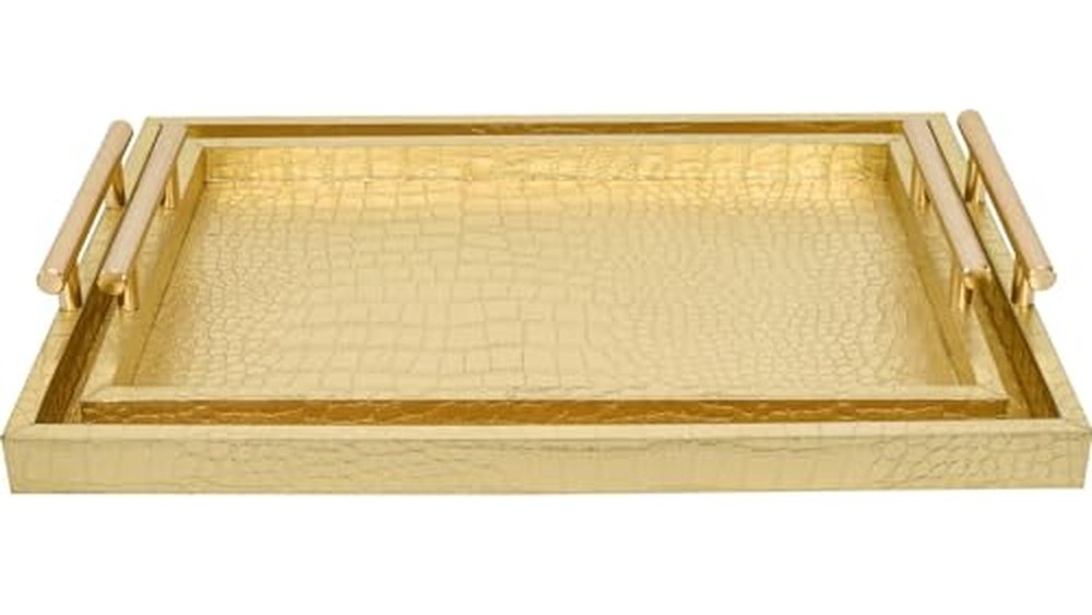Best Gold Rectangle Tray for Coffee Table