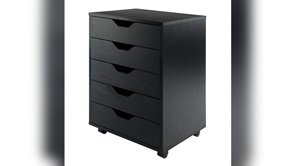 best halifax cabinet for closet office 5 drawers black