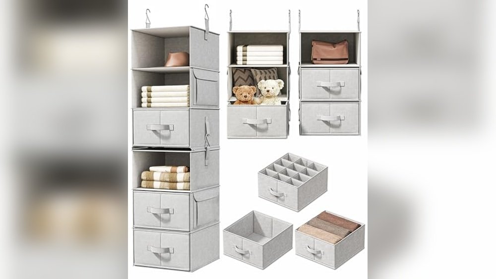 best internets best hanging closet organizer with drawers