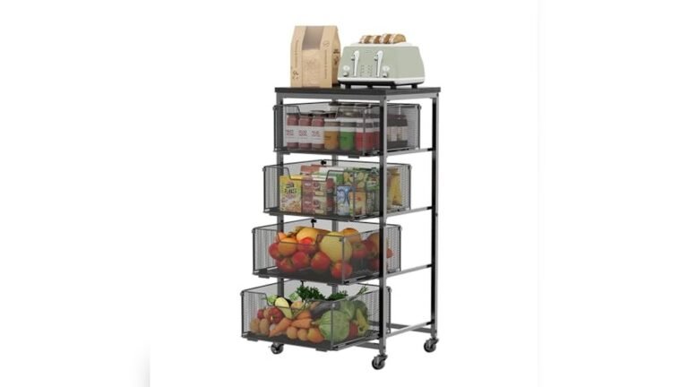 best kitchen storage rack for small spaces with drawers