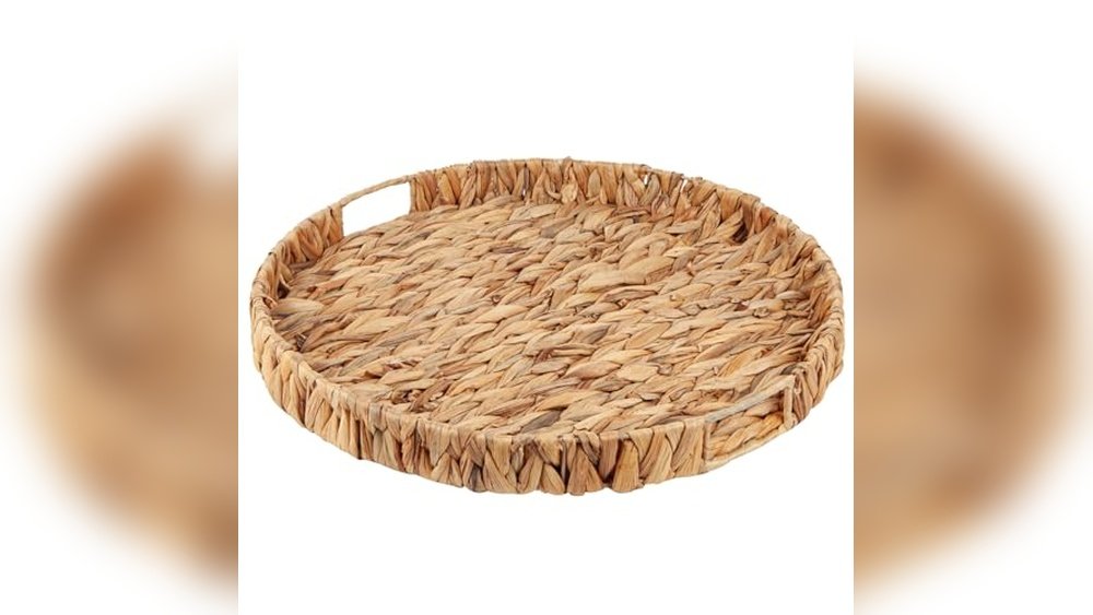 Best Large Round Wicker Tray for Coffee Table