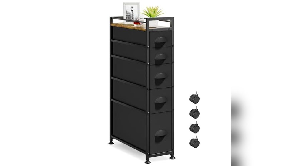 best narrow storage drawers for bathroom