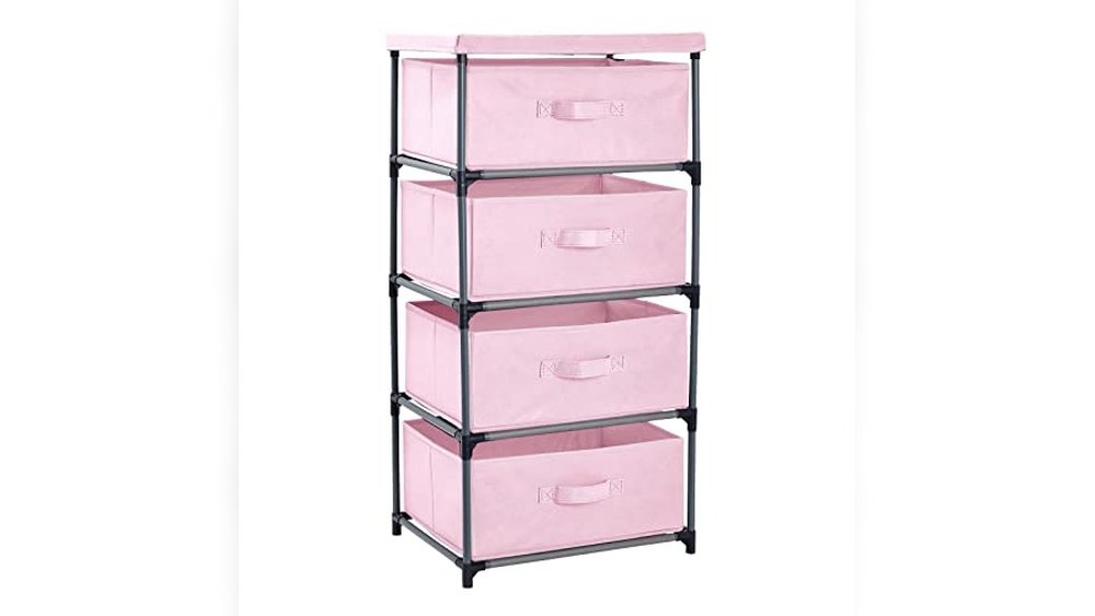 best pink plastic drawers for clothes