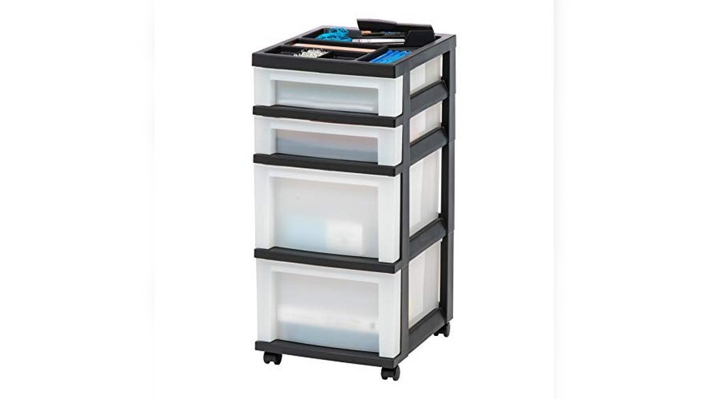 best plastic drawers for storage cabinet