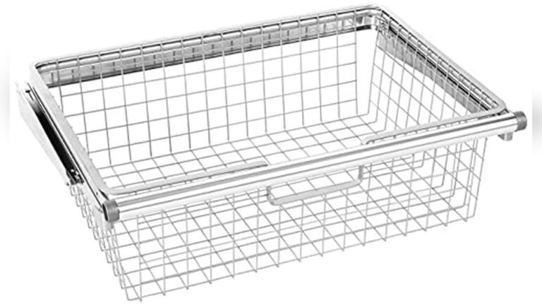 best sliding wire basket drawers for closet
