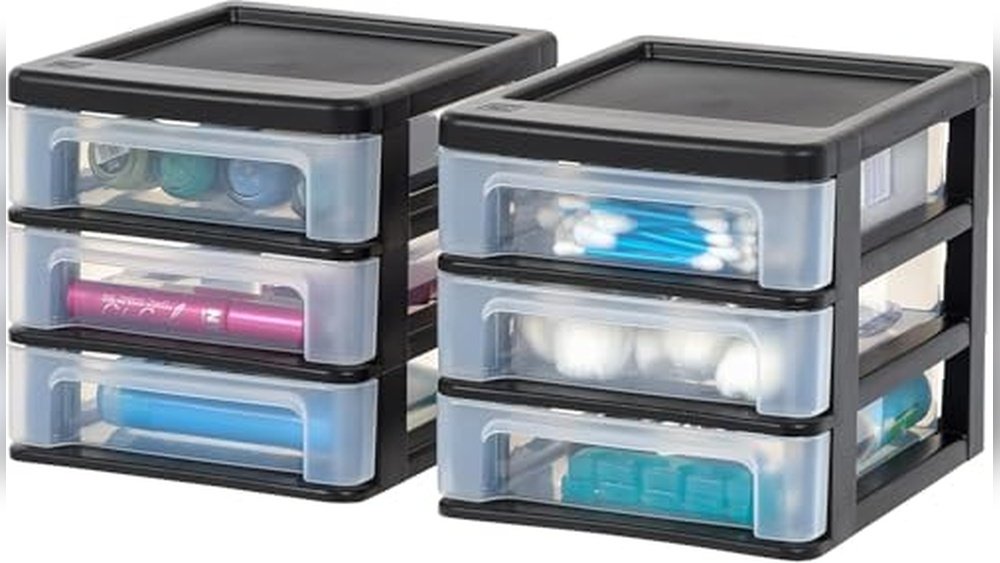 best small plastic drawers for makeup