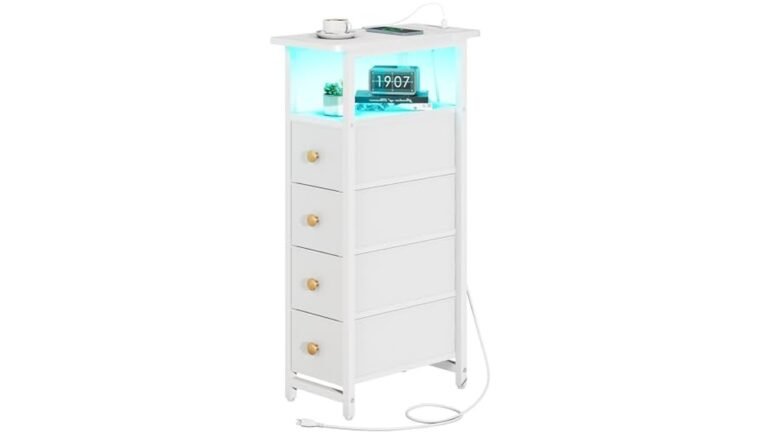 Best Tall Narrow Nightstand for Dorm