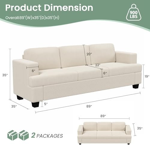 5 Best White Couch Under $600