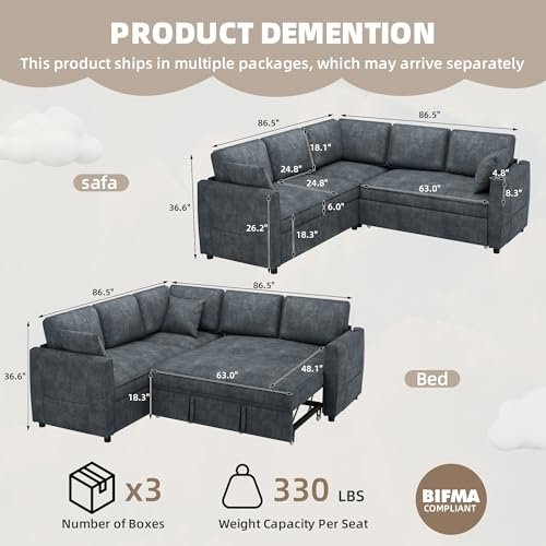 5 Best Grey Sectional Couch Under $600
