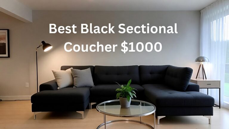 Best Black Sectional Couches Under $1000: Stylish, Comfortable Picks