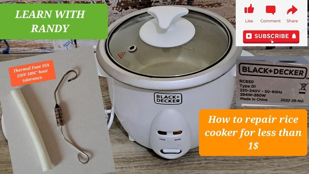 Black And Decker Rice Cooker Light Not Working