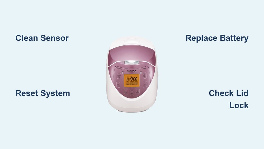 Cuckoo Rice Cooker Lock Sensor Not Working