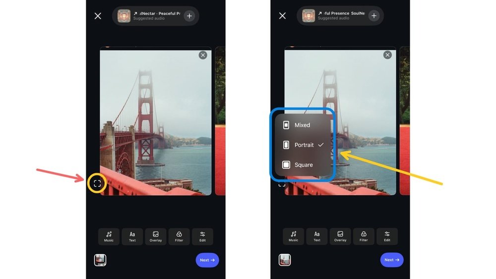 Instagram Mixed Aspect Ratio Not Working