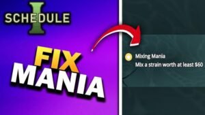 Schedule 1 Mixing Mania Not Working