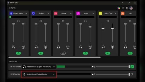 Wave Link Stream Mix Not Working