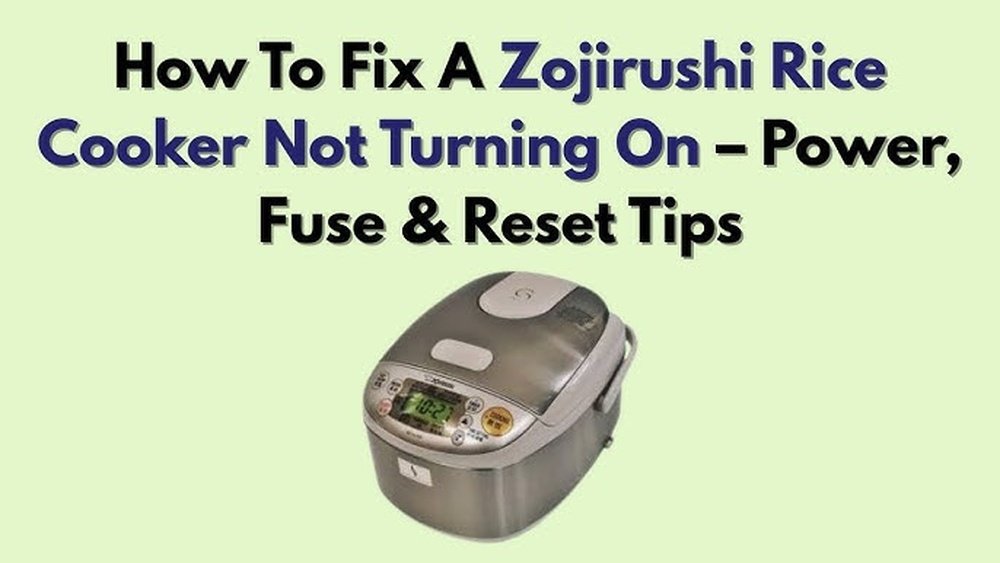 Zojirushi Rice Cooker Not Working