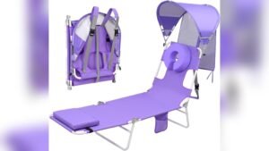 Best Beach Chair for Reading: Ultimate Comfort with Adjustable Sun Canopy