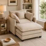 Best Chair for Living Room: Oversized Comfy Armchairs with Ottoman