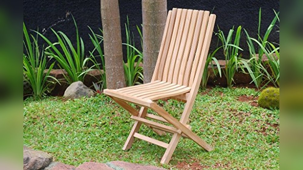 Best Chair for Straight Back: Windsor’s Teak Folding Chair with Lumbar Support