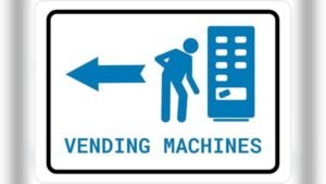 Best Coffee Vending Machine for Office: Vintage Directional Sign Decor