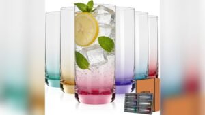 Best Colored Glassware Glasses for Stylish Cocktails and Everyday Use