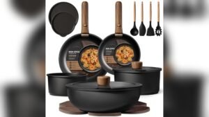Best Cookware Set for Price: Durable Nonstick Pots with Detachable Handles