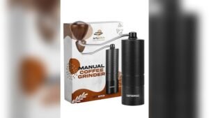 Best Portable Coffee Maker for Camping: Manual Stainless Steel Burr Grinder