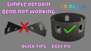 Bend Deformer Not Working Blender 2.8: Quick Fixes and Tips