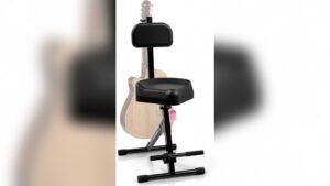 Best Chair for Playing Bass Guitar: Adjustable Stool with Backrest Comfort