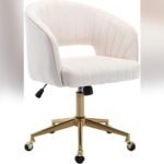 Best Chair for Vanity: Elegant Velvet Chairs with Gold Base for Comfort