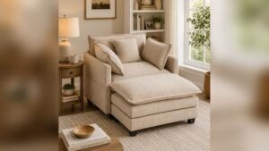 Best Comfortable Chair for Home: Oversized Cozy Armchair with Ottoman