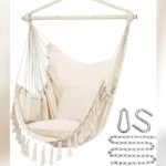 Best Hanging Chair for Bedroom: Cozy Boho Swings with Cushions and Hardware Kit