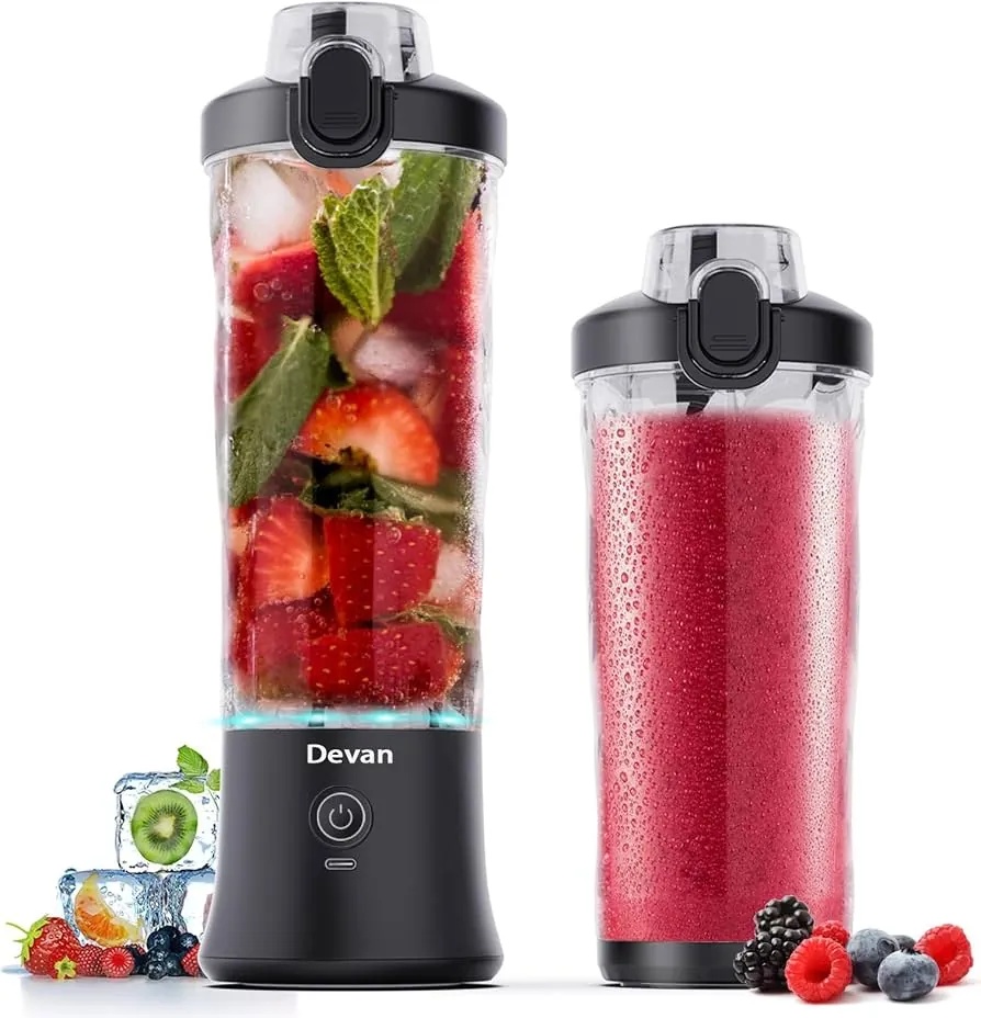 Aligning the glass jar into the base of a Devan blender.