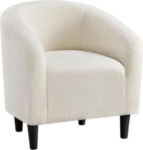 Yaheetech Sherpa Barrel Chair