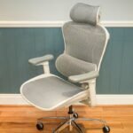 A modern ergonomic office chair for a comfortable and productive home workspace setup.