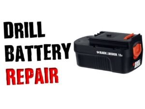 A Black and Decker 18v charger sits on a workbench, illustrating common power issues.