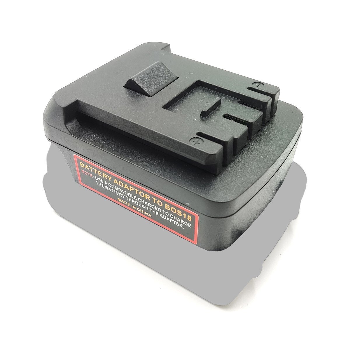Two power tool batteries being tested on a functional battery charger station.