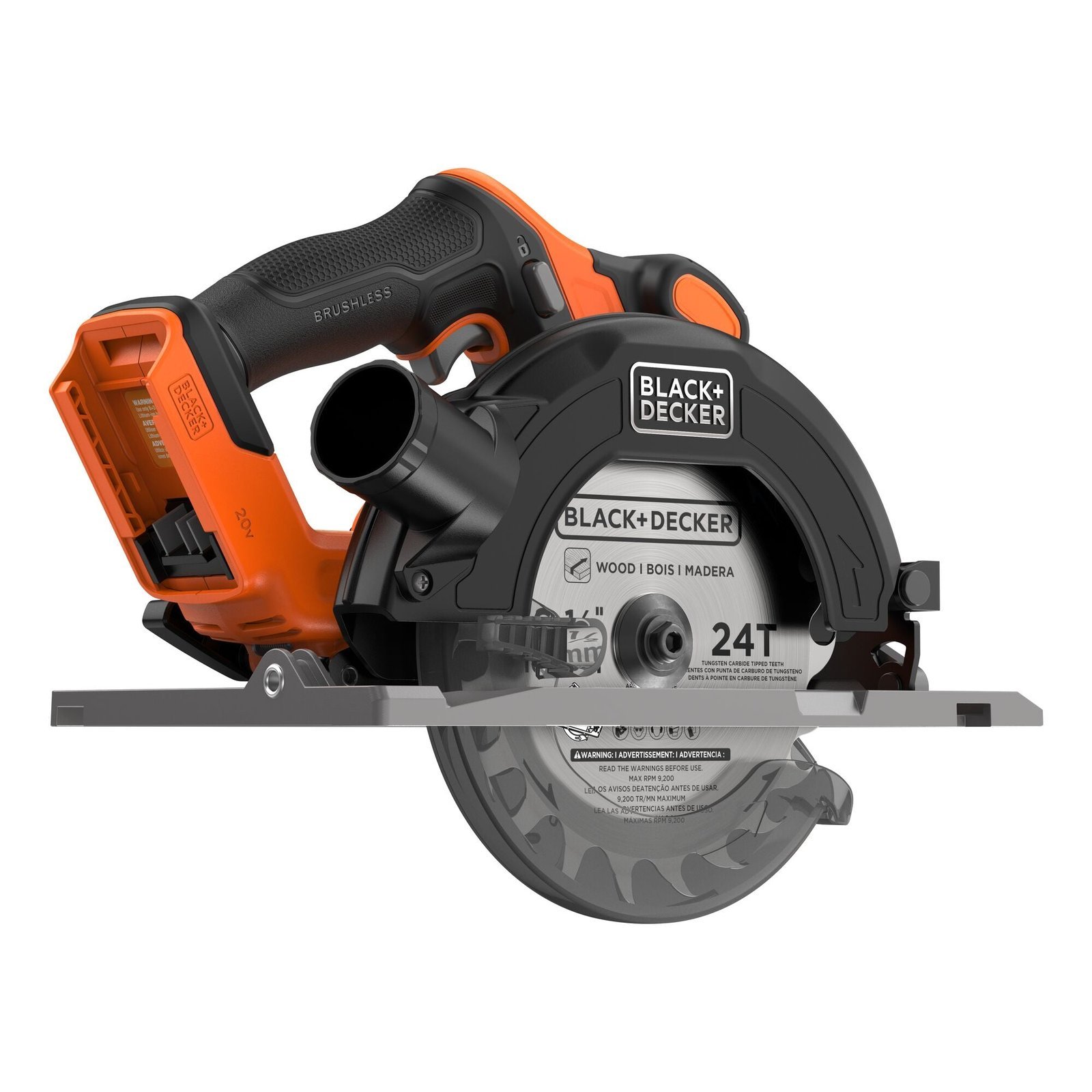 Removing a worn carbon brush from a circular saw motor for inspection.