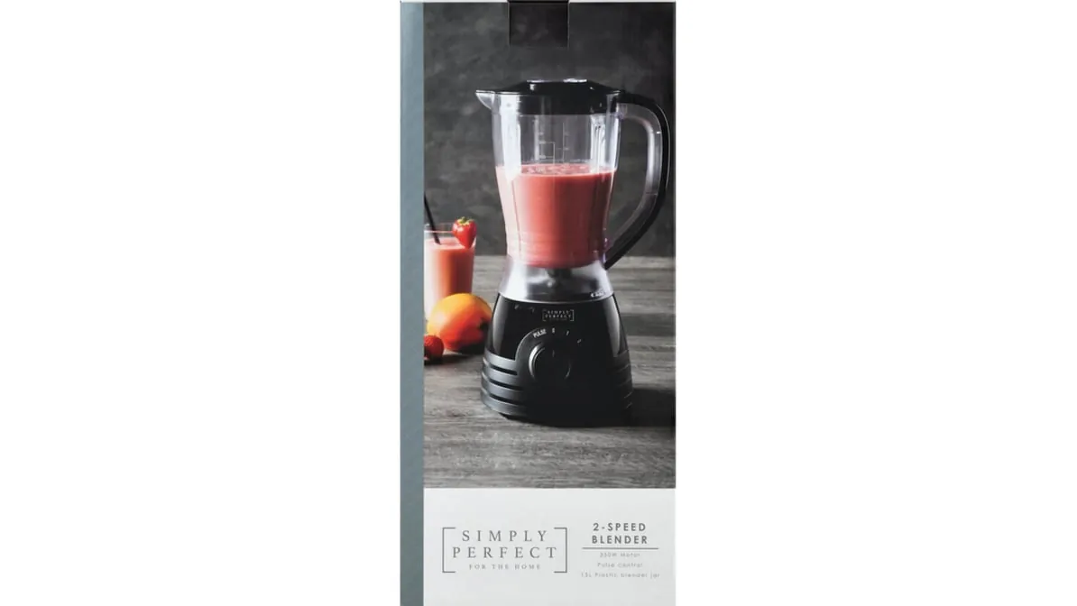 A blender resting on a kitchen counter to cool down after thermal overload protection activation.