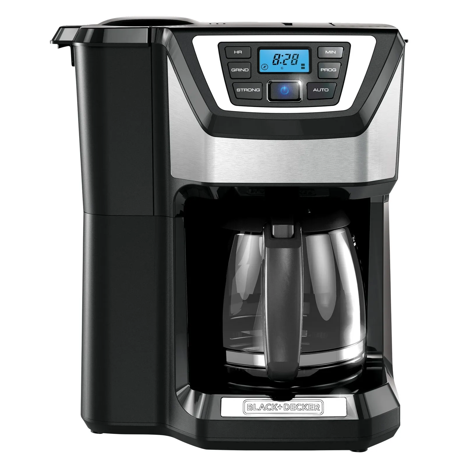 A disassembled coffee maker showing the internal heating element and electrical components.