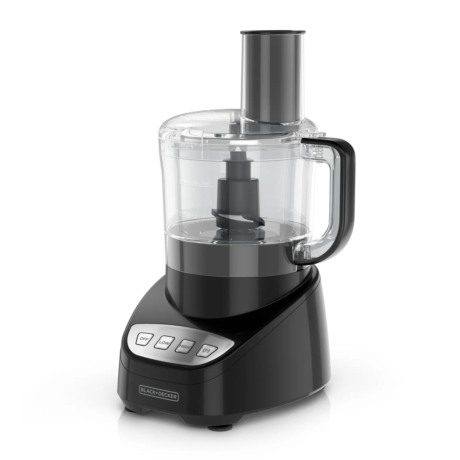 A food processor containing dough after triggering its thermal overload protection feature.