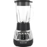 A modern Black and Decker blender sitting on a clean kitchen countertop.