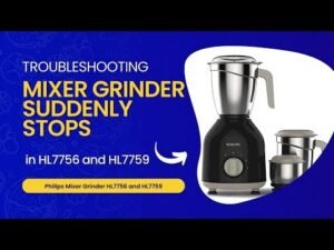 A modern kitchen mixer grinder sitting on a clean countertop ready for inspection.