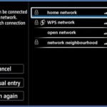 A modern smart television displaying a connection error message on the living room screen.