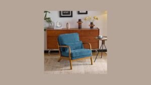 VINGLI Chenille Accent Chair