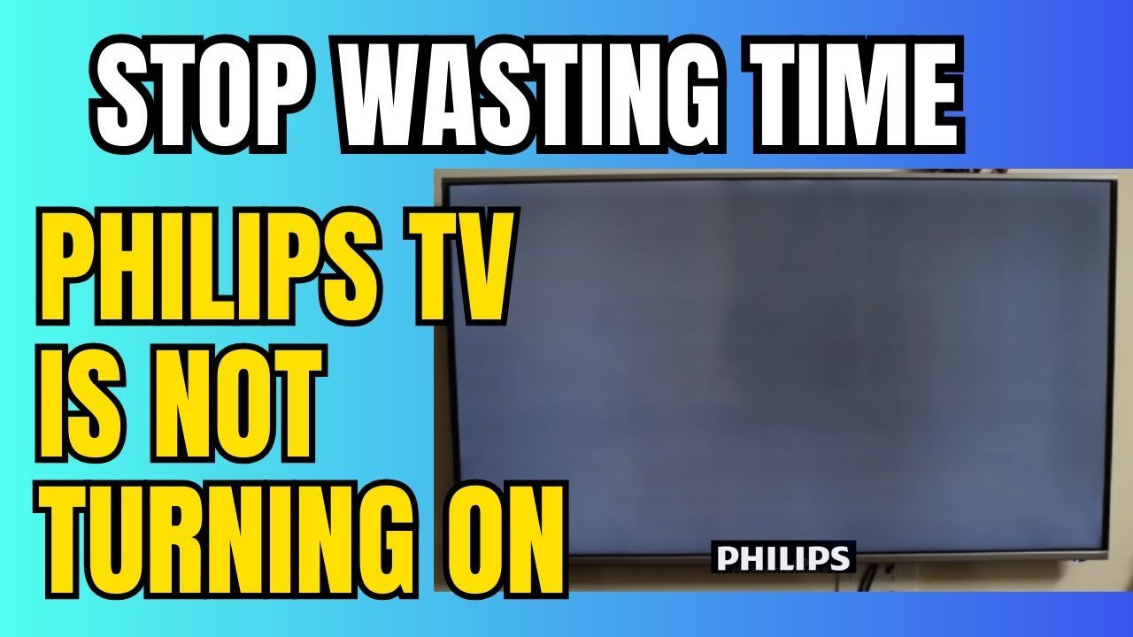 A person struggles to get Netflix working on their Philips smart TV screen.