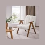 Yaheetech Boucle Accent Chair
