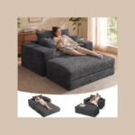 Oversized Chaise Lounge Ottoman