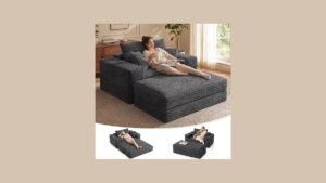 Oversized Chaise Lounge Ottoman
