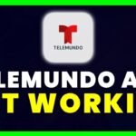 A smartphone showing a loading icon while troubleshooting the Telemundo app connection issues.